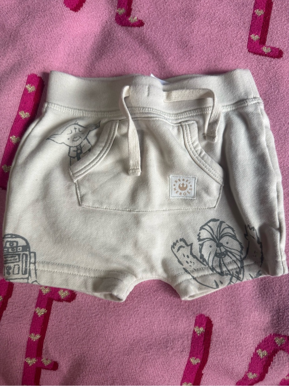 Cream Gap x Star Wars Character Baby Shorts with Drawstring